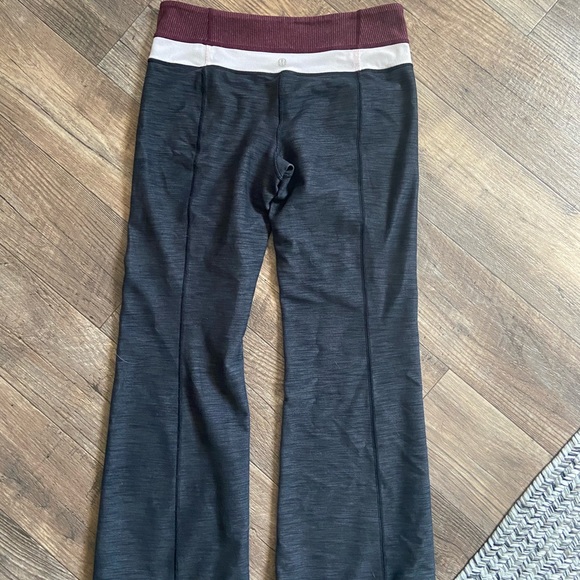 🍋 Lululemon Size 8 Groove Denim Pants Black Slub 🍋 - Picture 3 of 6